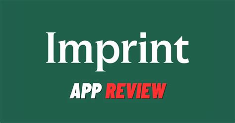 Imprint app review. Things To Know About Imprint app review. 